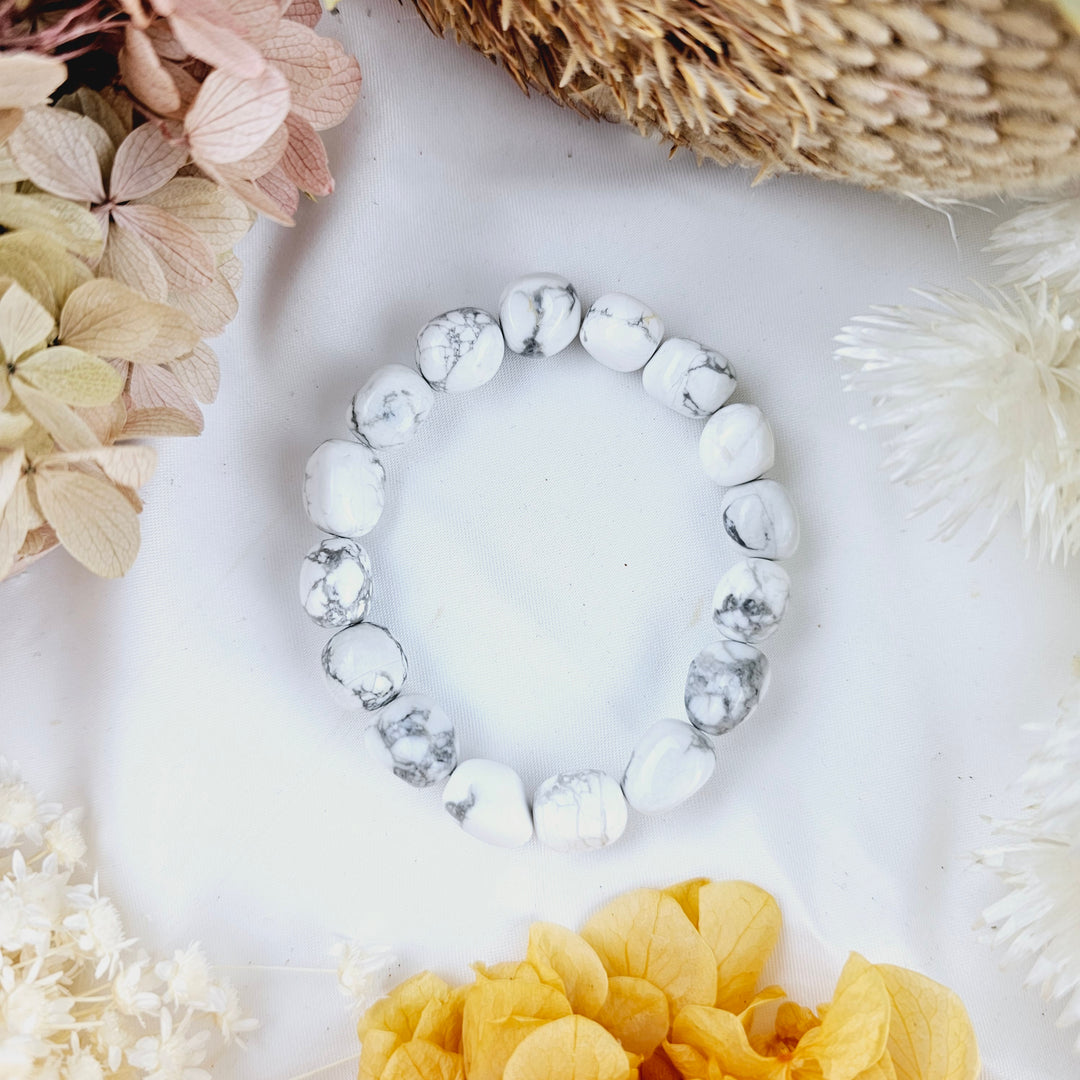 Howlite Bracelet - Tumbled