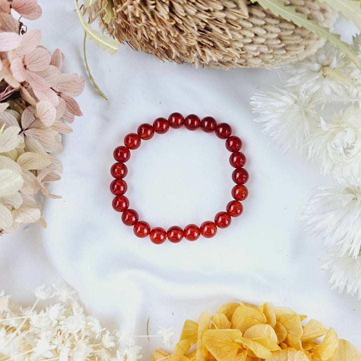 Carnelian Bracelet - 8mm