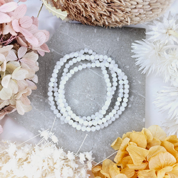 Rainbow Moonstone Bracelet - 4mm