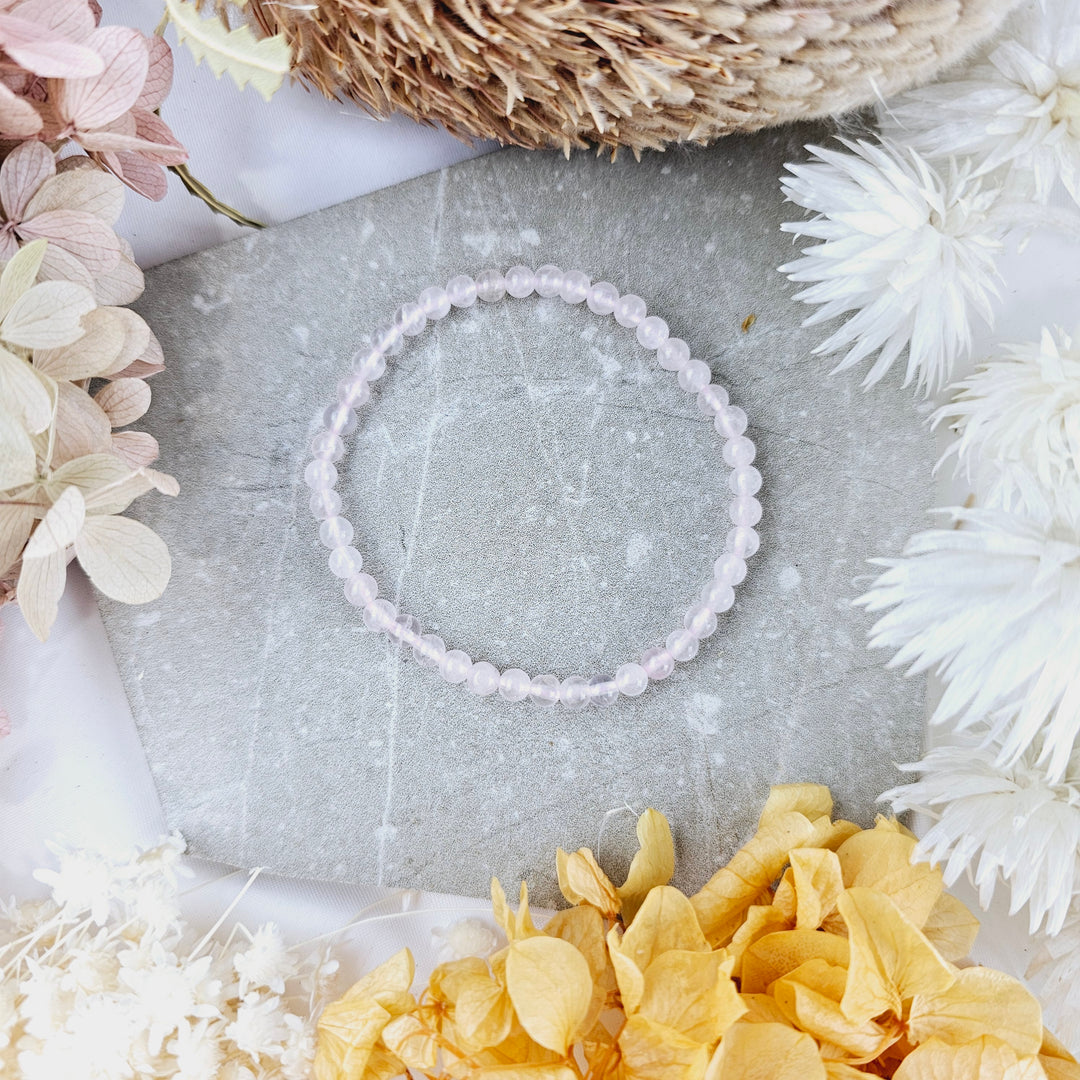 Rose Quartz Bracelet - 4mm