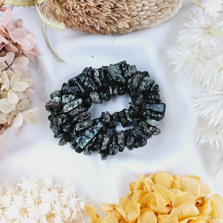 Seraphinite Bracelet - Large Chips #2