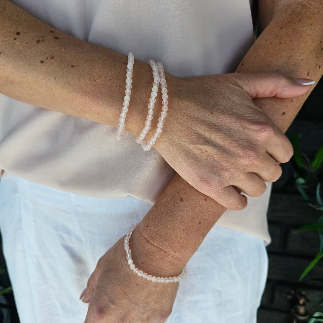Rose Quartz Bracelet - 4mm