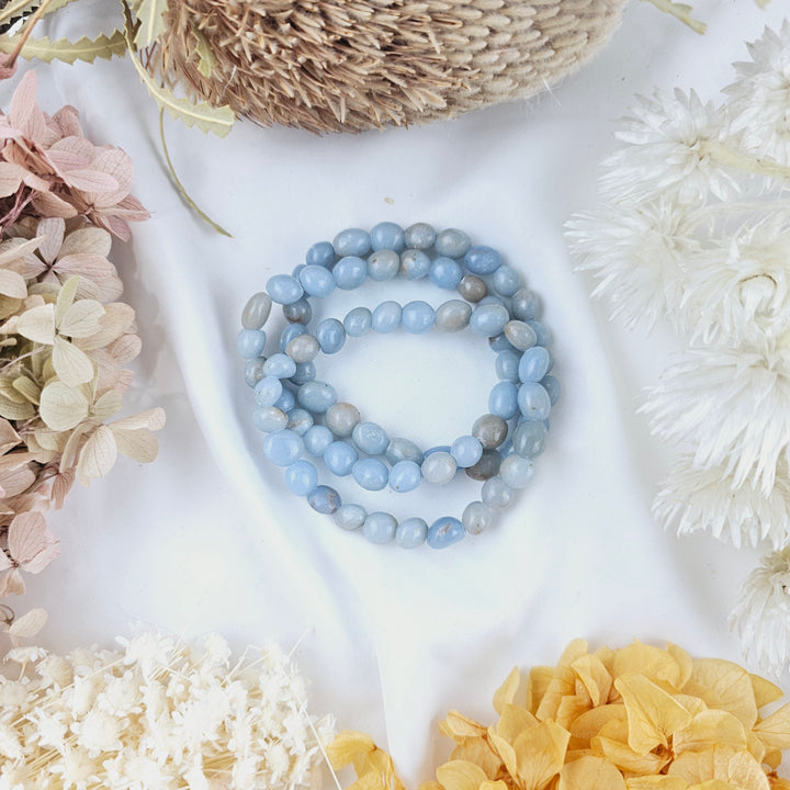 Angelite Bracelet - Tumbled #2