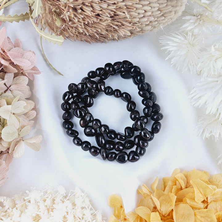 Garnet Bracelet - Tumbled #1