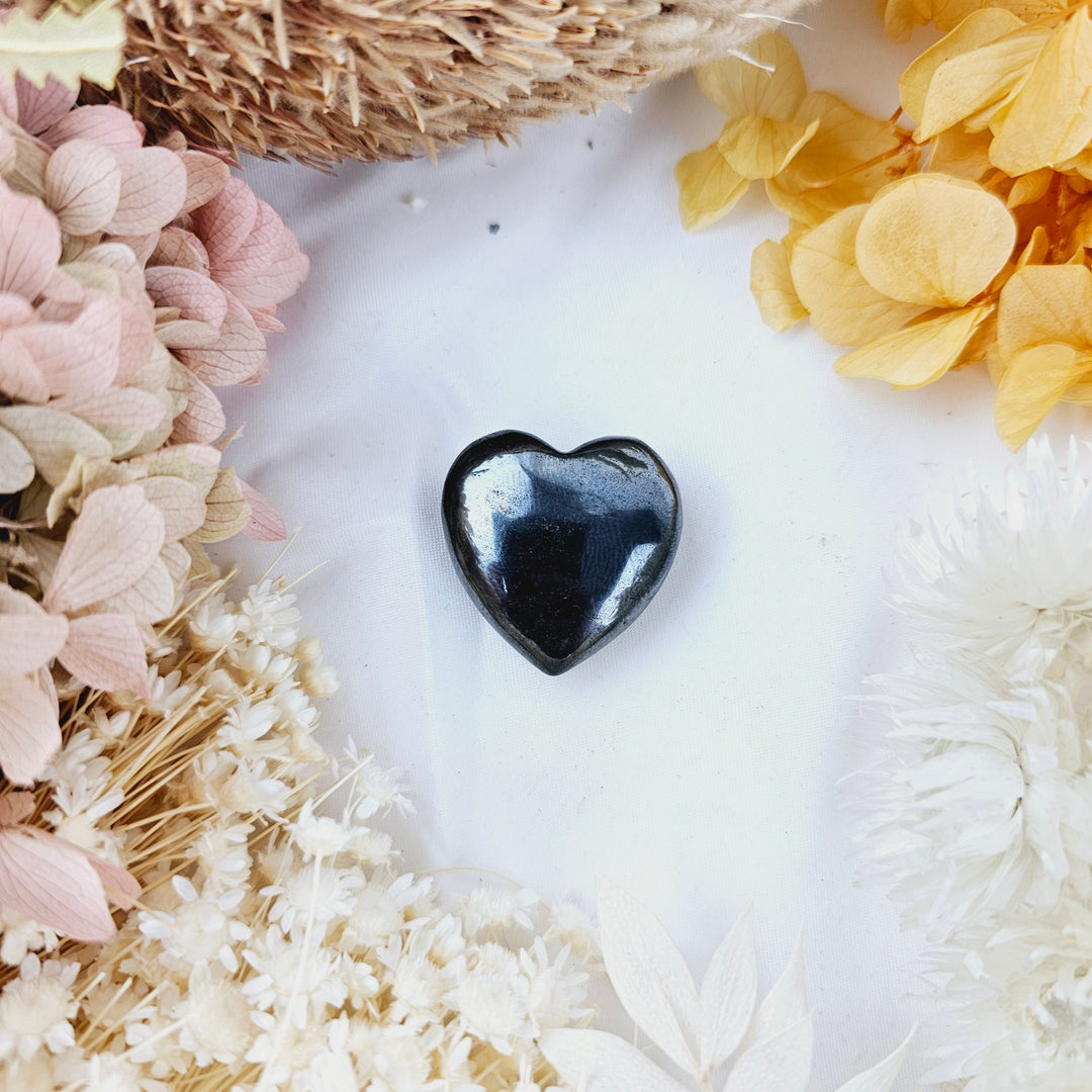 Hematite Heart Pendant
