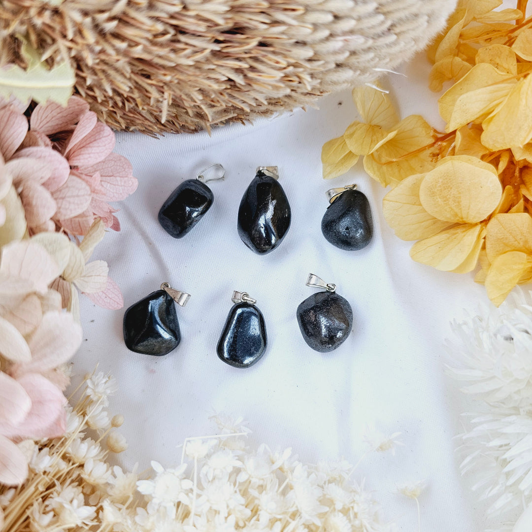 Hematite Tumbled Pendant