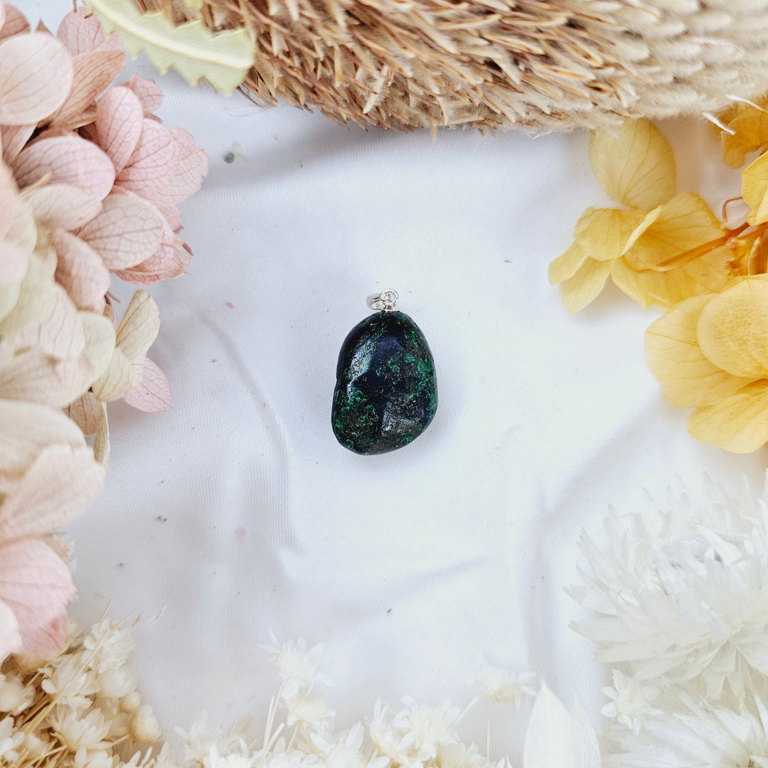 Azurite Malachite Tumbled Pendant