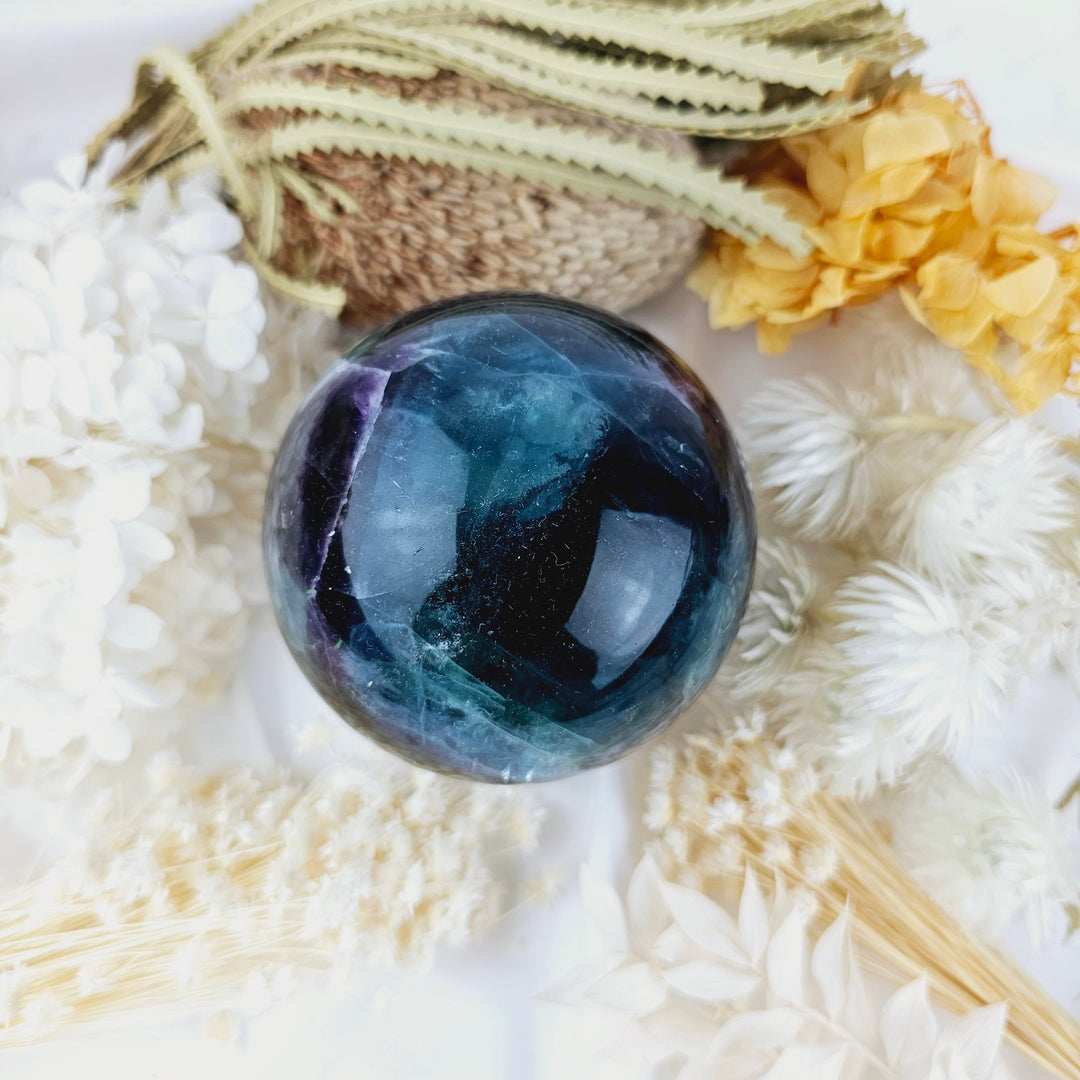 Rainbow Fluorite Sphere