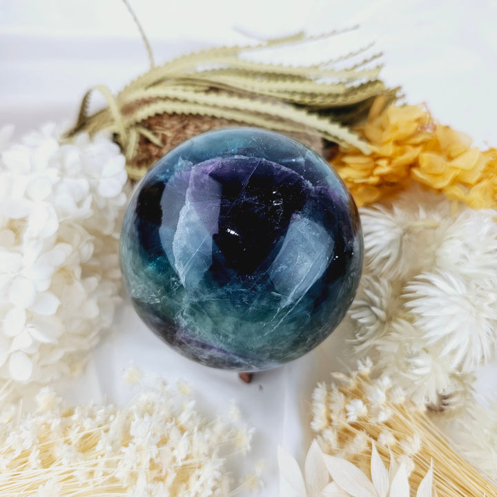 Rainbow Fluorite Sphere