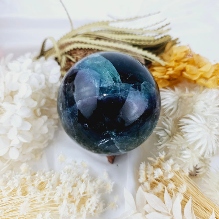 Rainbow Fluorite Sphere