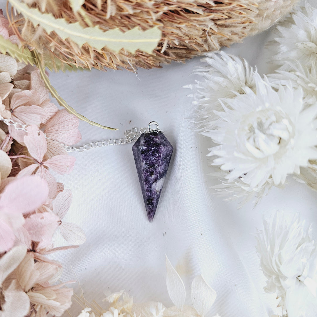 Lepidolite Pendulum