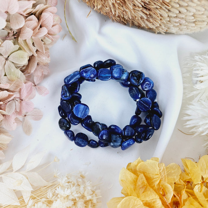 Blue Kyanite Bracelet - Tumbled #2