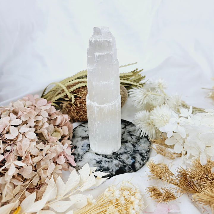 Selenite Tower Large