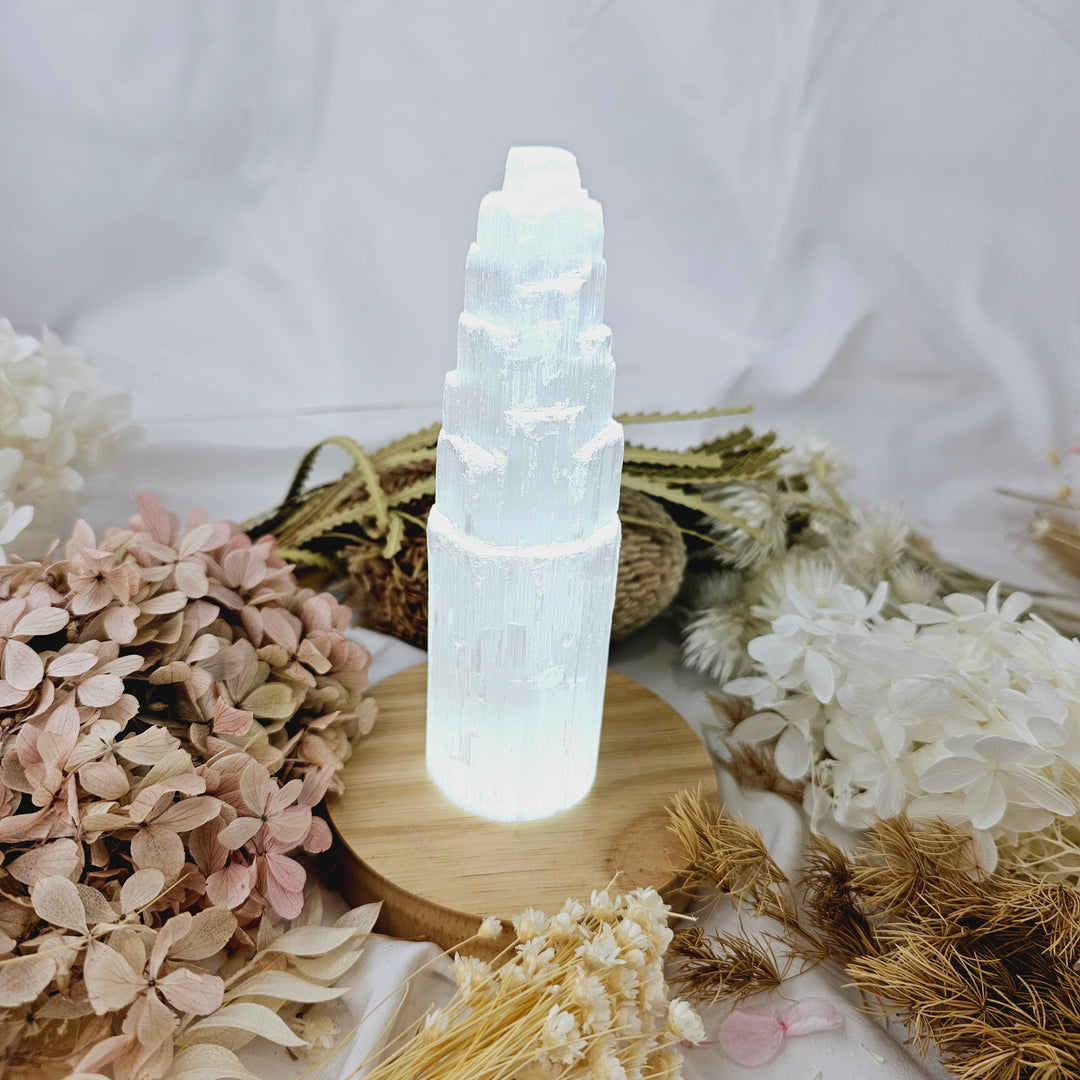 Selenite Tower Large