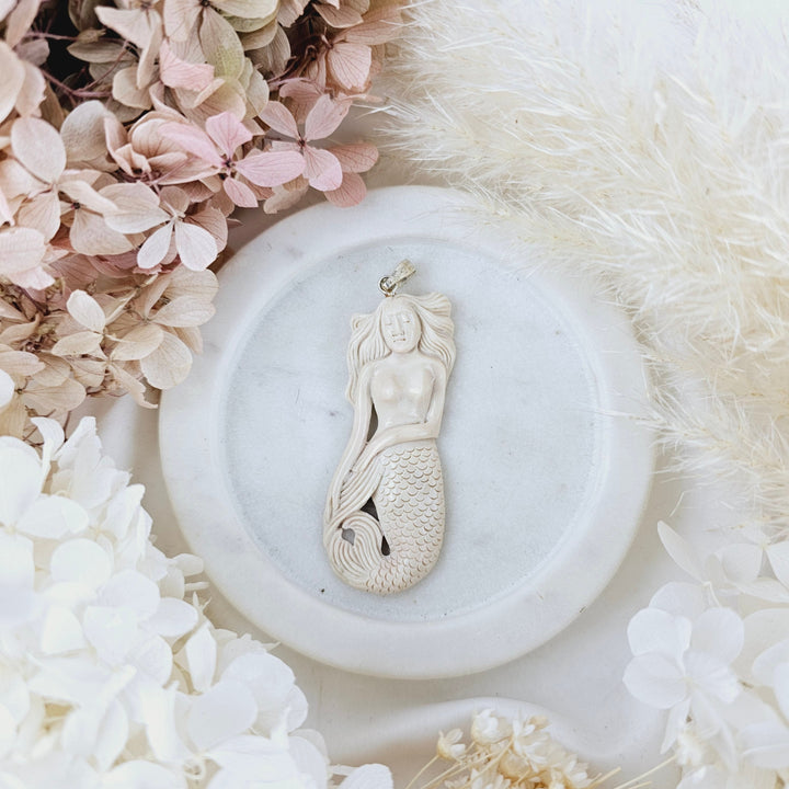 Mermaid Bone Pendant