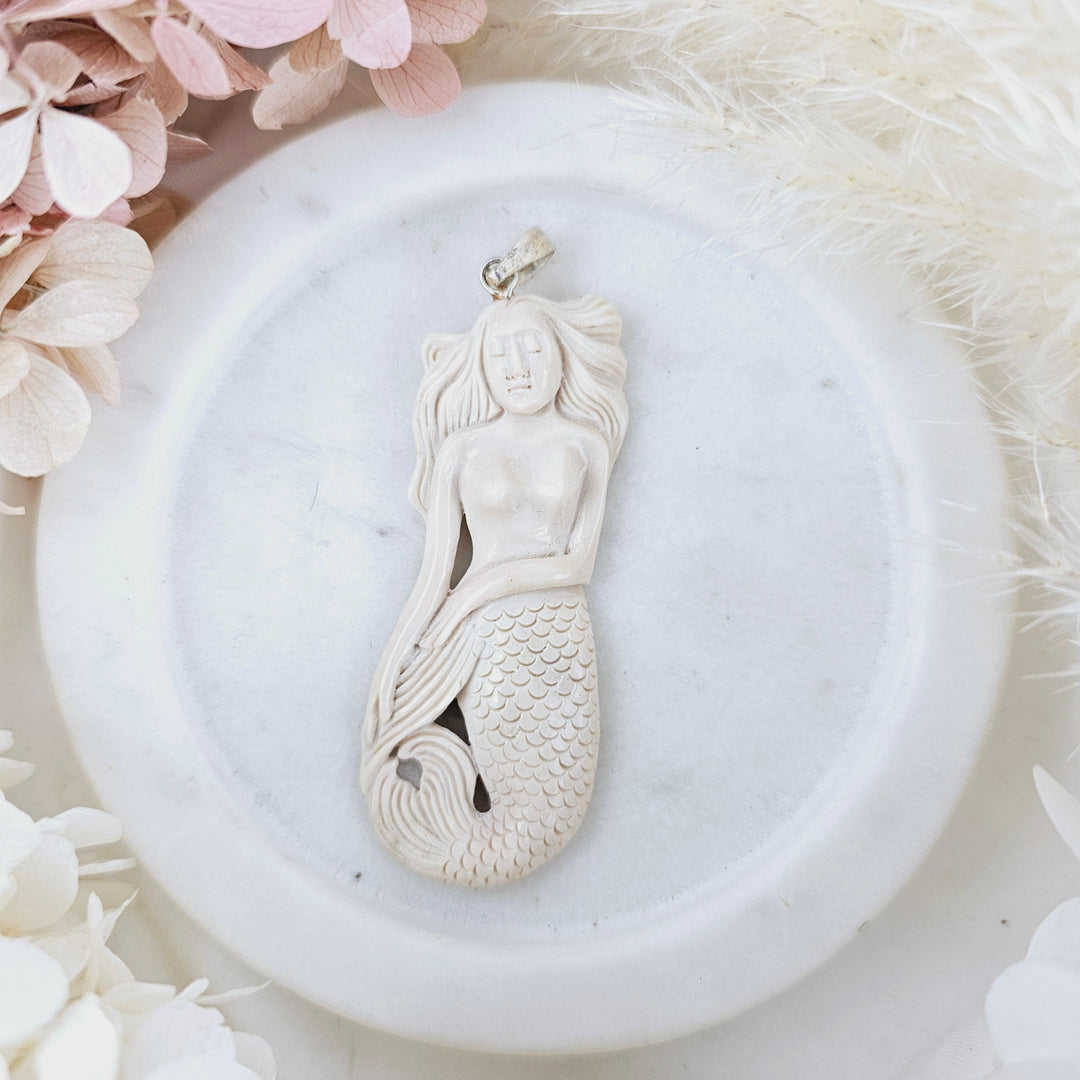 Mermaid Bone Pendant