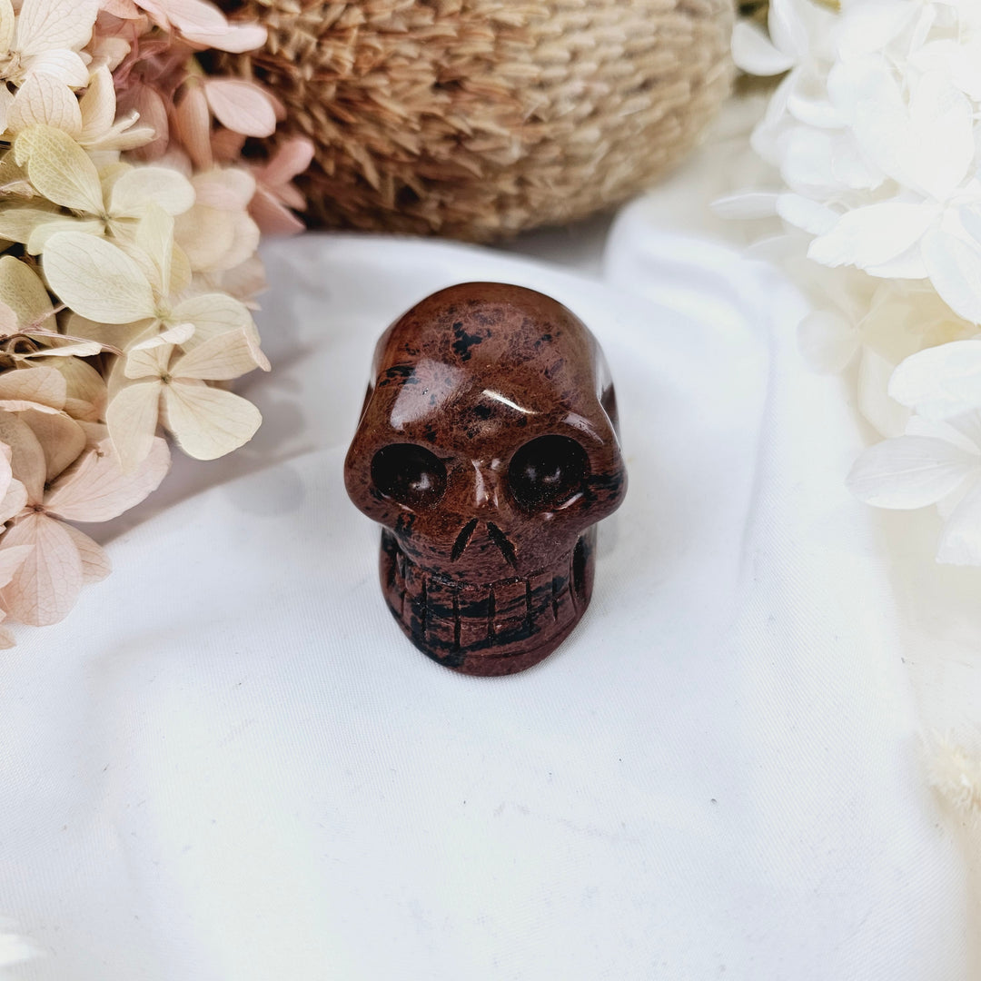 Mahogany Obsidian Skull