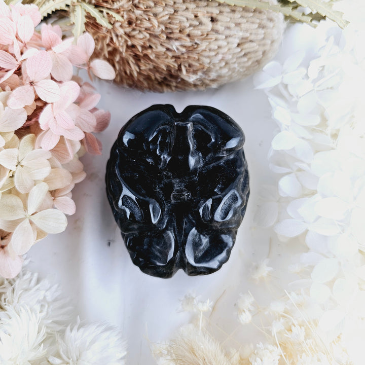 Silver Sheen Obsidian Brain