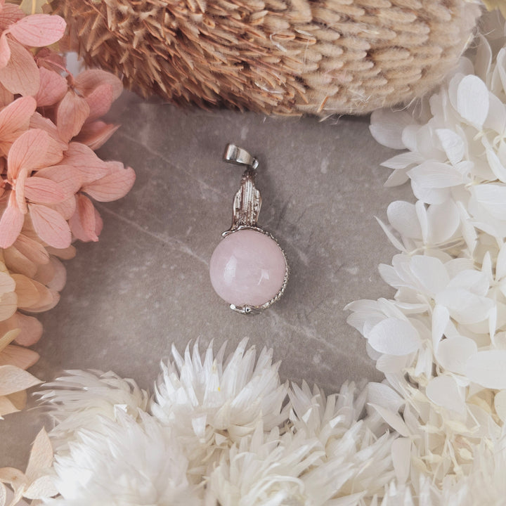 Rose Quartz Mermaid Pendant
