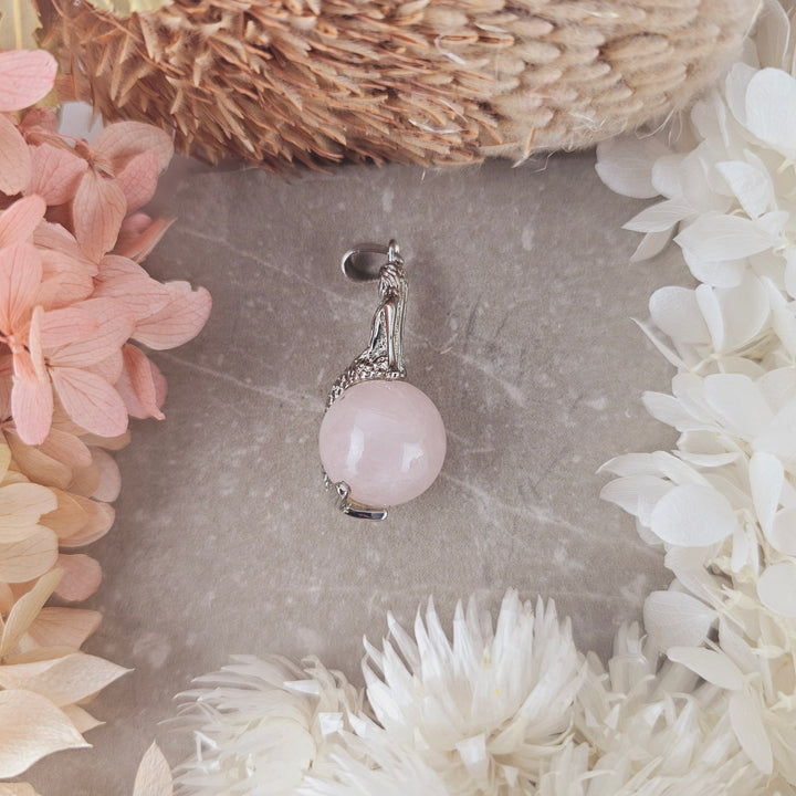 Rose Quartz Mermaid Pendant