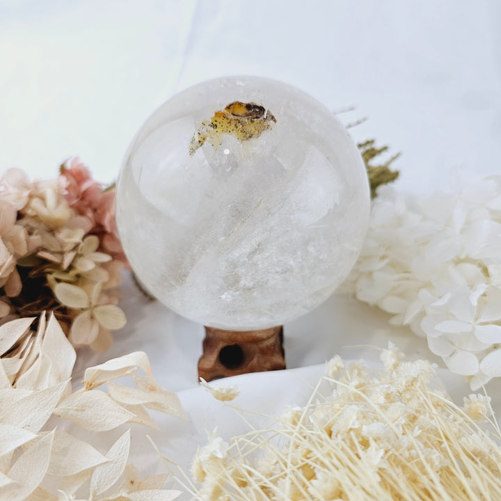 Clear Quartz Sphere (with rainbows)