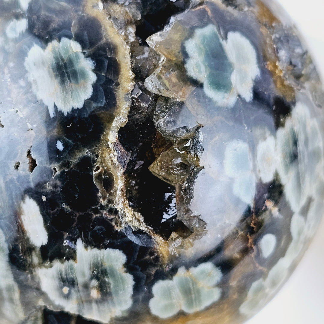 Ocean Jasper Druzy Sphere