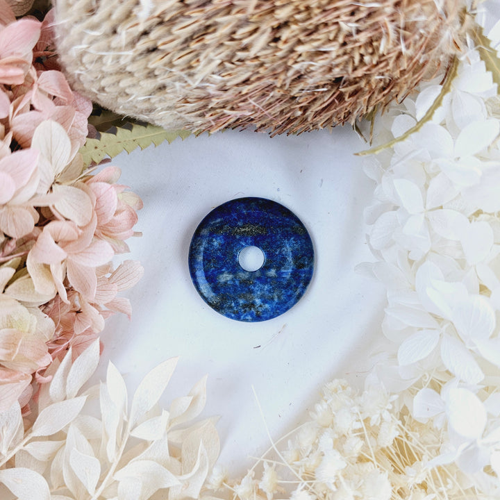 Lapis Lazuli Donut Pendant