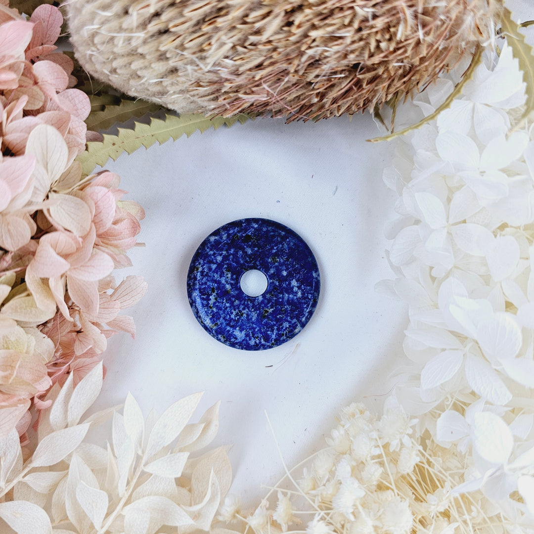 Lapis Lazuli Donut Pendant