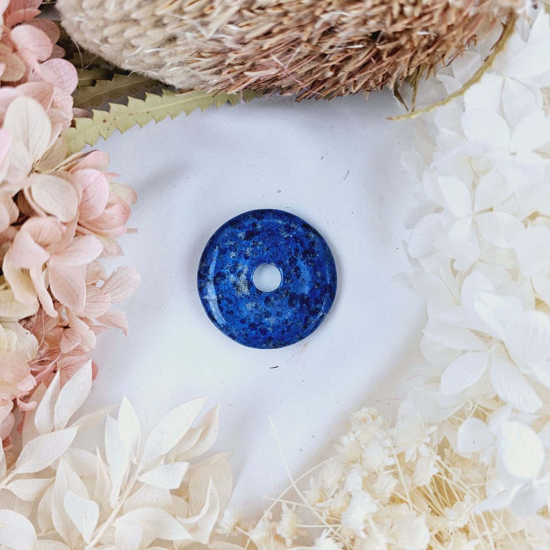 Lapis Lazuli Donut Pendant