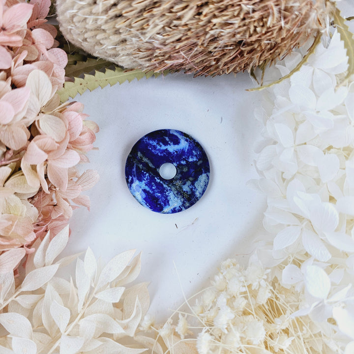 Lapis Lazuli Donut Pendant