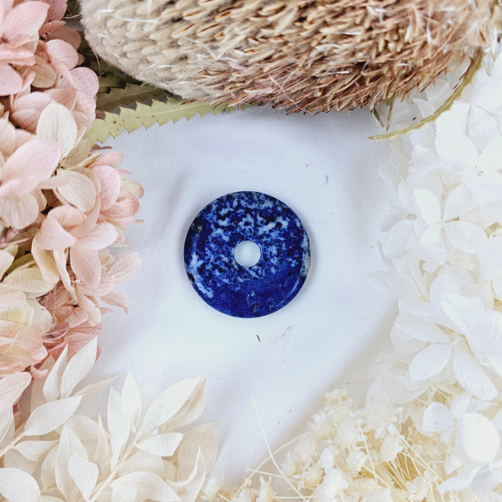 Lapis Lazuli Donut Pendant