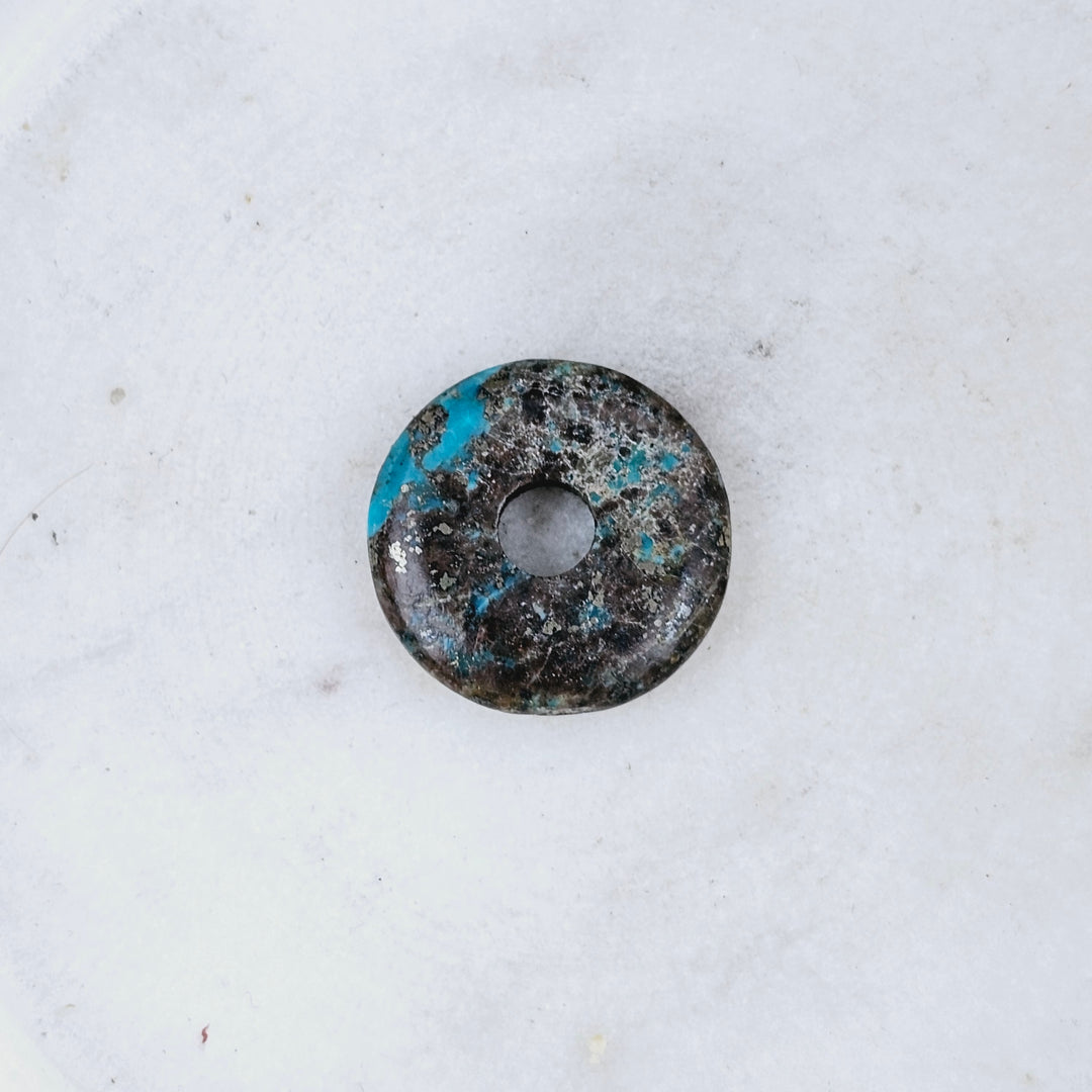 Turquoise Donut Pendant