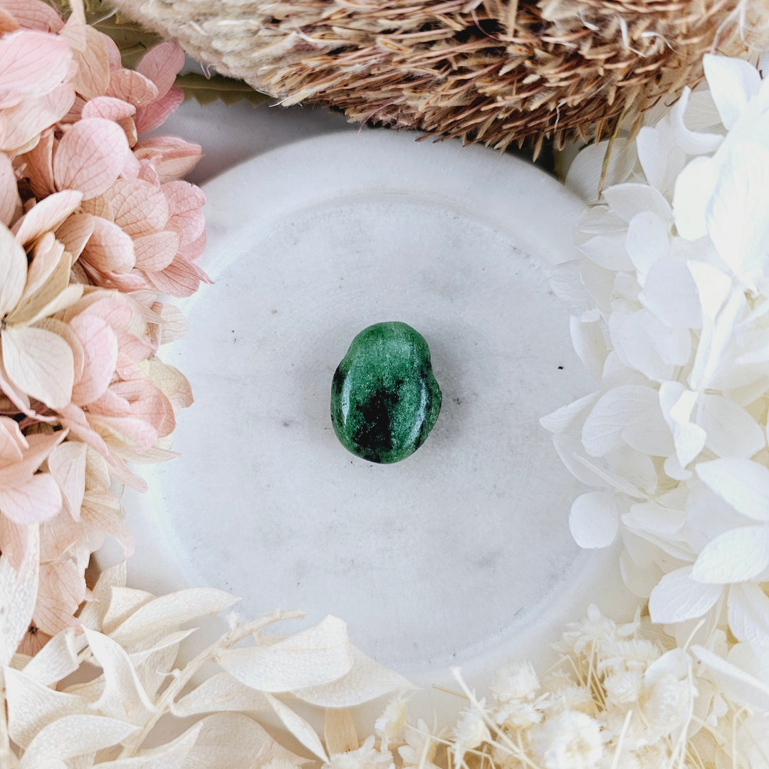 Ruby Zoisite Tumbled Pendant