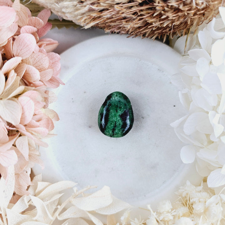 Ruby Zoisite Tumbled Pendant