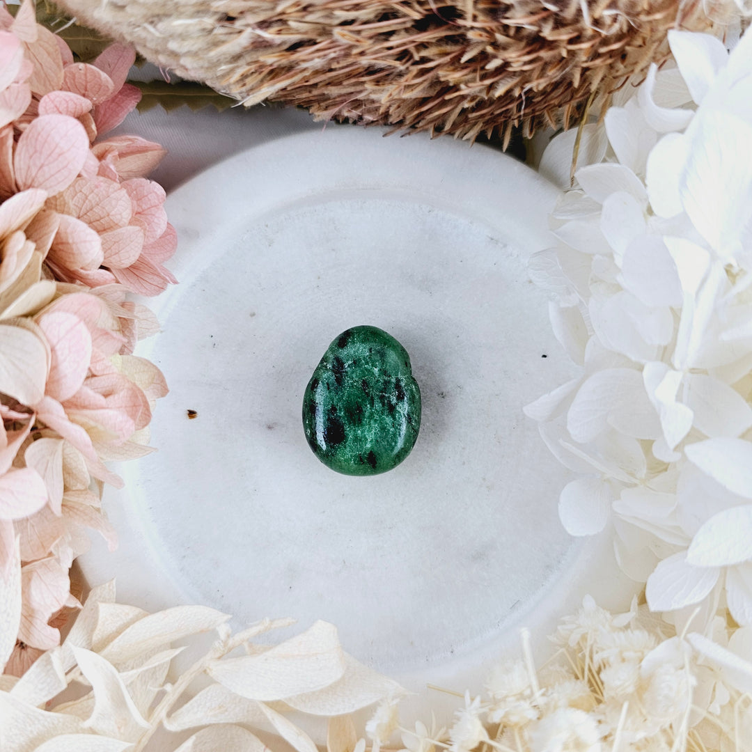 Ruby Zoisite Tumbled Pendant