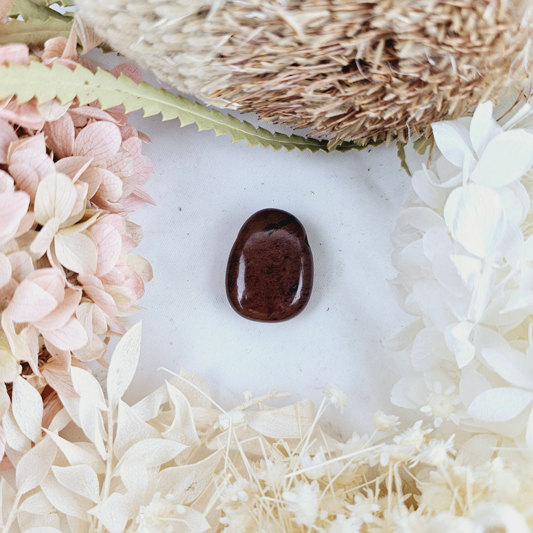 Mahogany Obsidian Tumbled Pendant