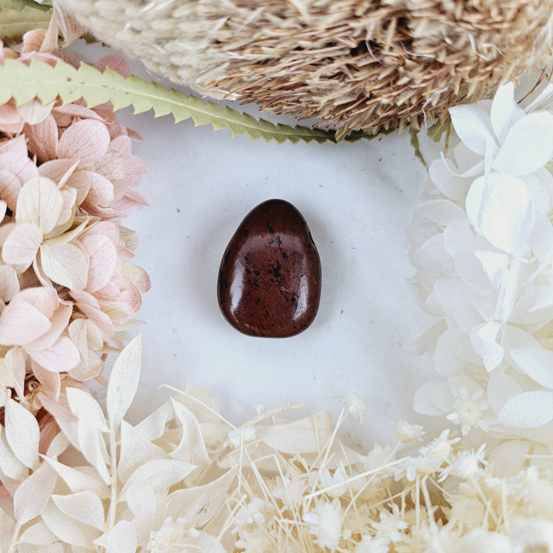 Mahogany Obsidian Tumbled Pendant