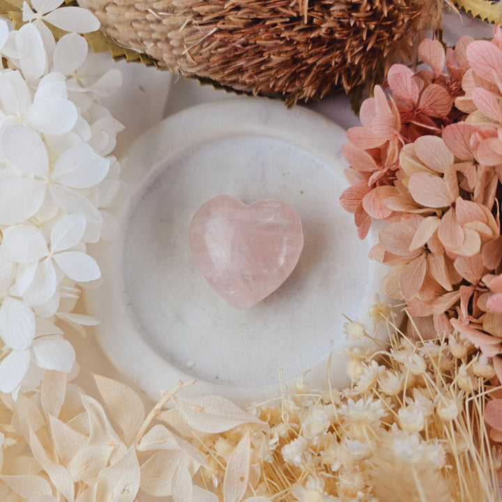 Rose Quartz Heart Necklace