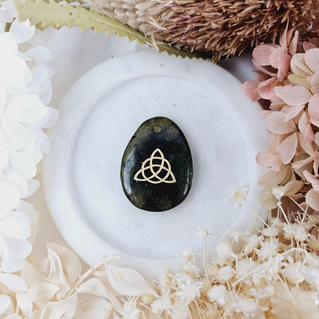 Labradorite Triquetra Pendant