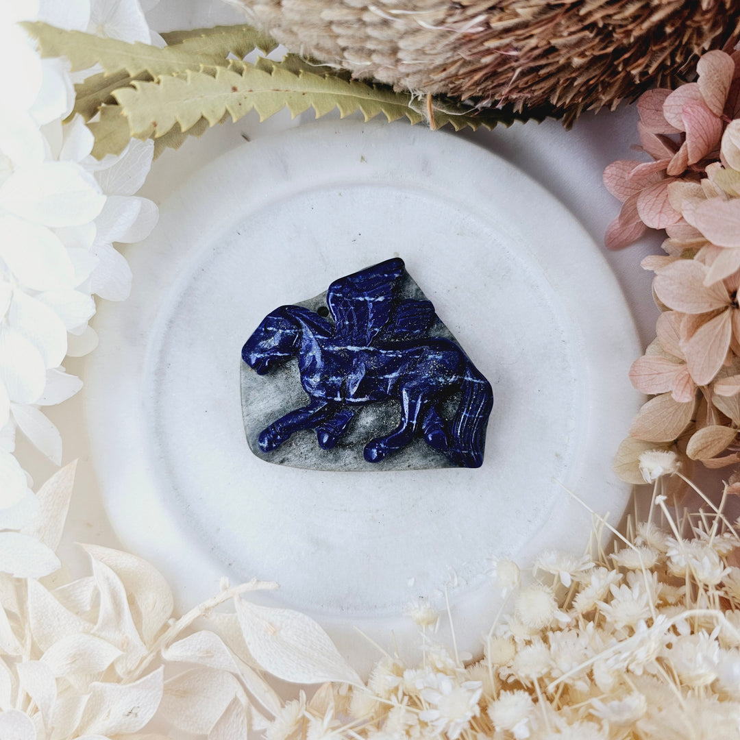 Lapis Lazuli Pegasus Pendant