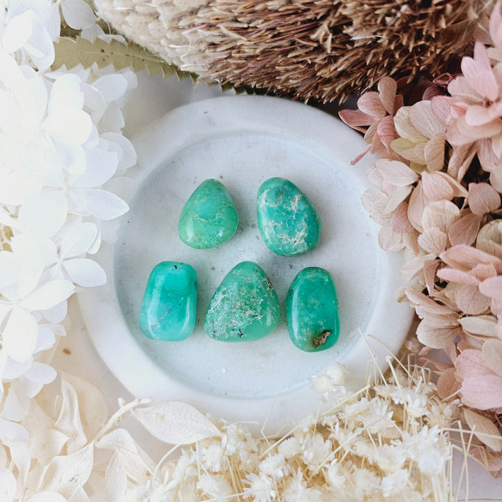 Chrysoprase Tumbled Pendant