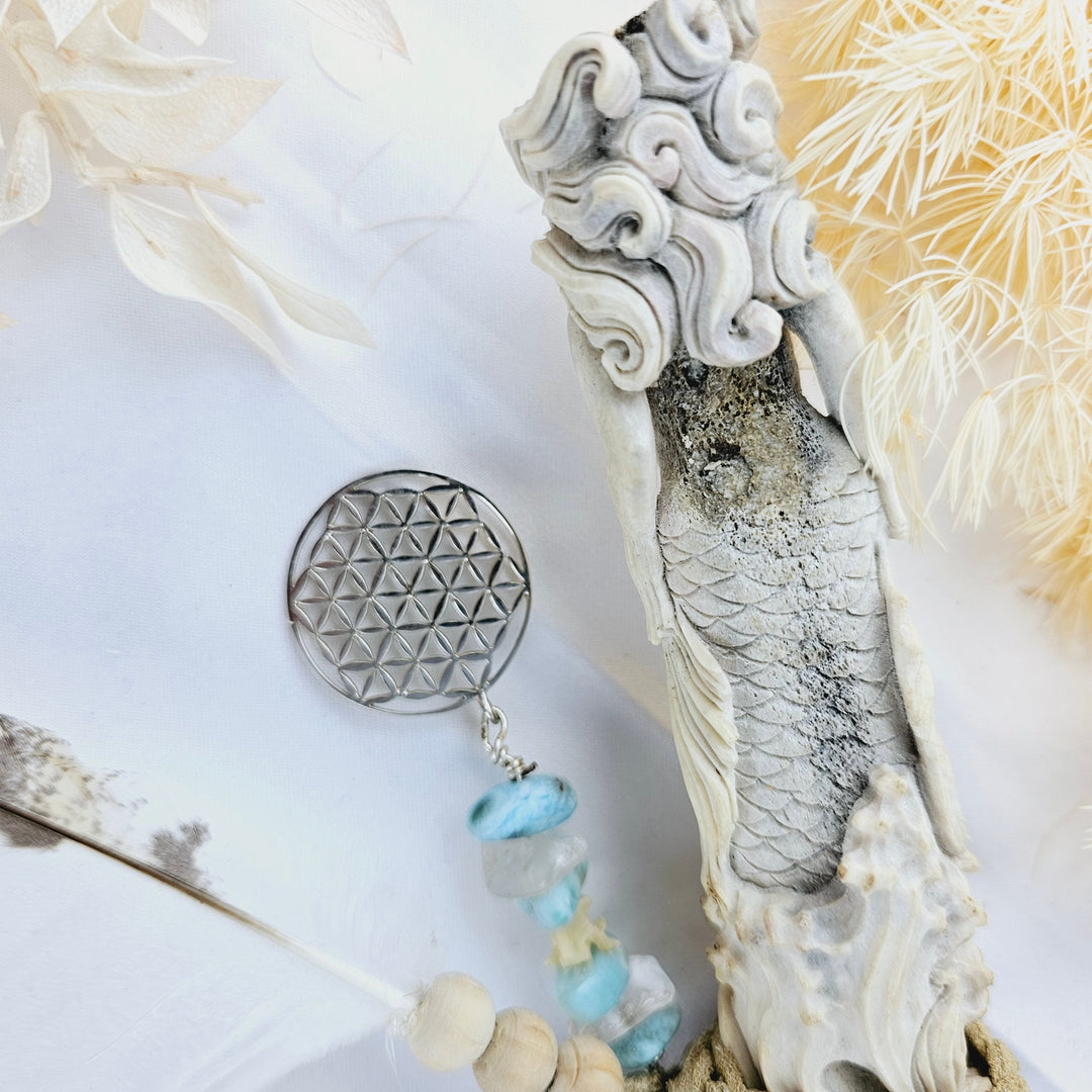 Mermaid Athame with Larimar
