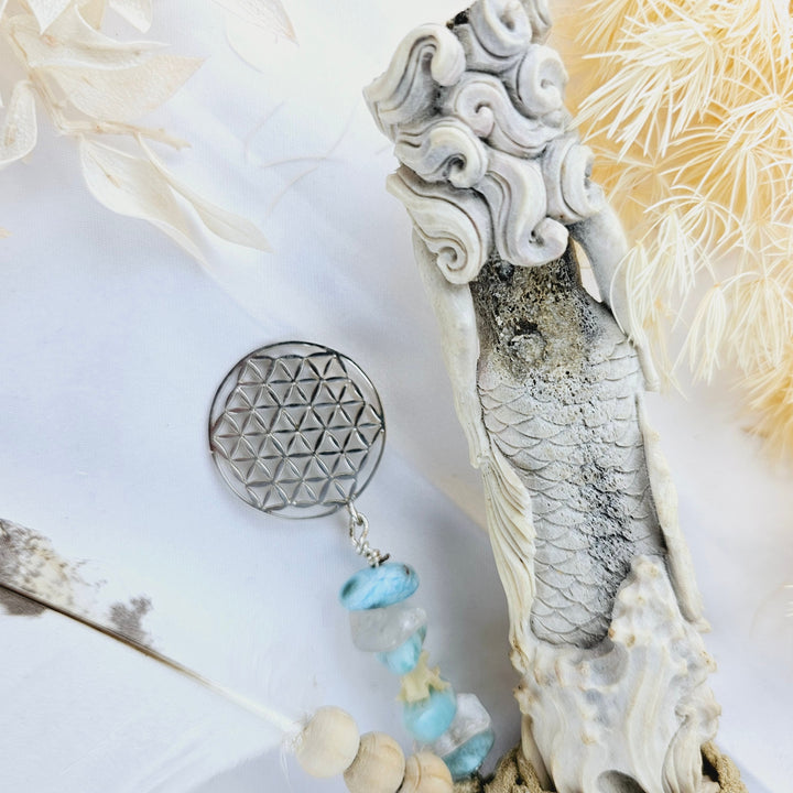 Mermaid Athame with Larimar