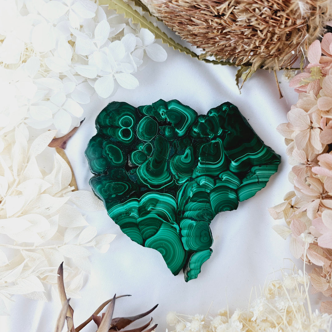 Malachite Stalachite Slice