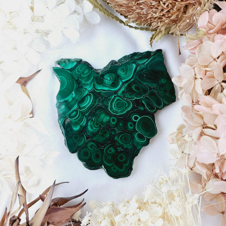 Malachite Stalachite Slice