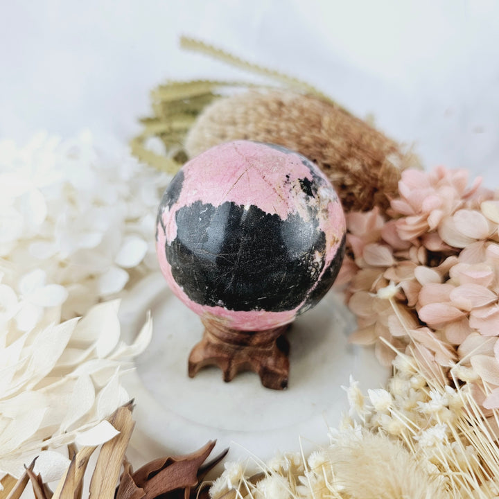 Rhodonite Sphere