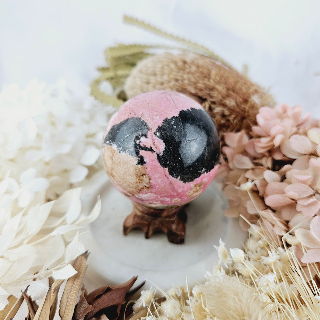 Rhodonite Sphere