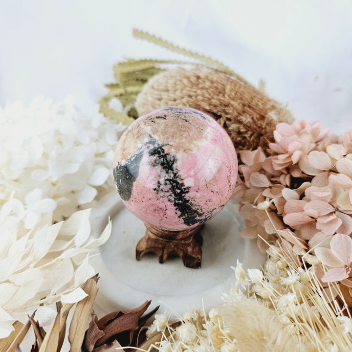 Rhodonite Sphere