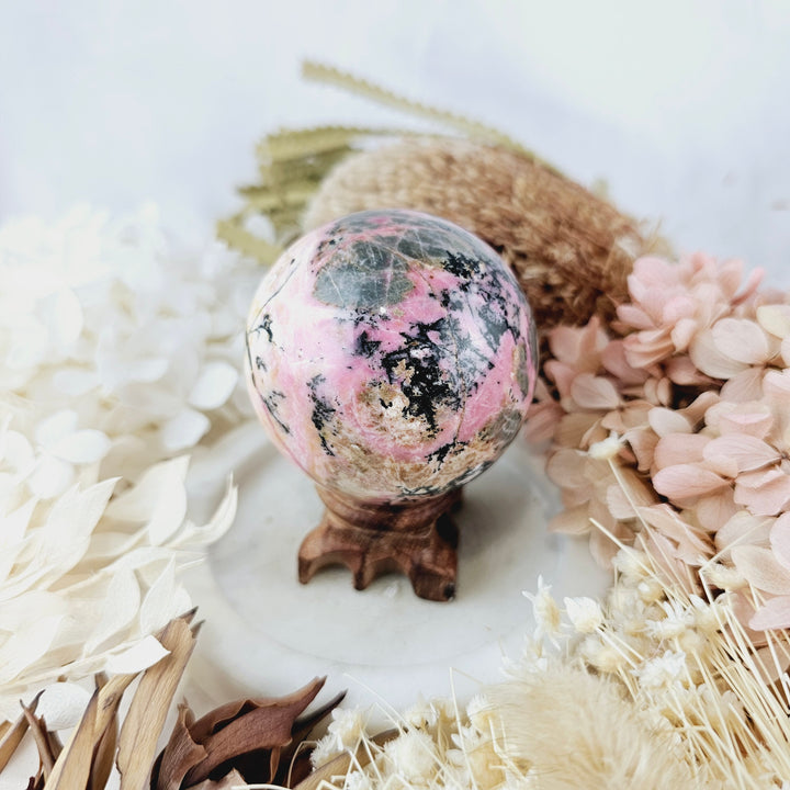 Rhodonite Sphere