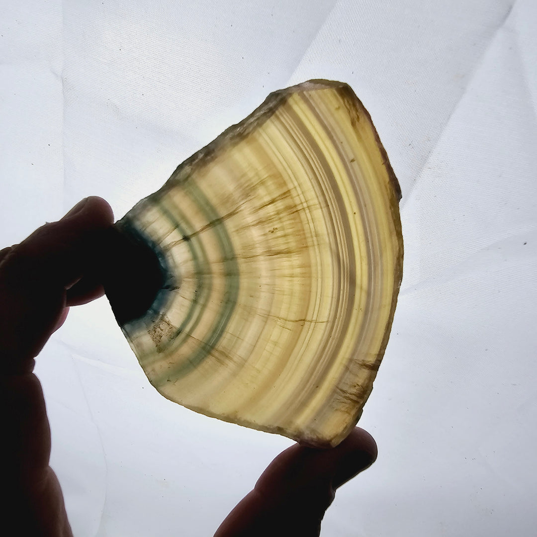 Yellow Fluorite Slice